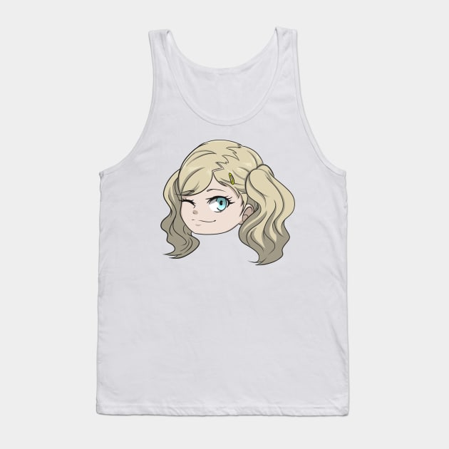 Ann Chibi Head Tank Top by AdorableArts